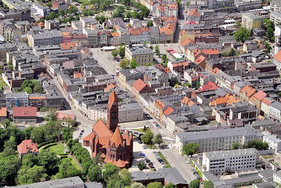 Ostrów Wielkopolski, Poland — Ostrów Wielkopolski, układ urbanistyczny, 1404, XVIII (1714)